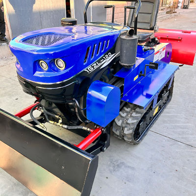 2024 Làm ở Trung Quốc Máy nông nghiệp tự sản xuất cho nông nghiệp khô đất Mini Crawler máy kéo