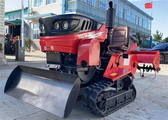 35hp động cơ diesel Mini Crawler máy kéo đi bộ Paddy cao su Crawler máy kéo với tay máy