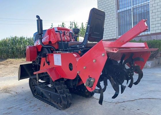 35hp động cơ diesel Mini Crawler máy kéo đi bộ Paddy cao su Crawler máy kéo với tay máy
