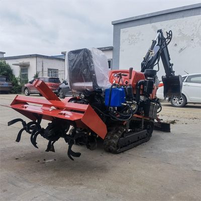Máy kéo Mini Crawler Máy kéo Mini 4x4 Crawler Máy kéo 25/30/35HP Máy kéo Crawler Với Máy tải phía trước