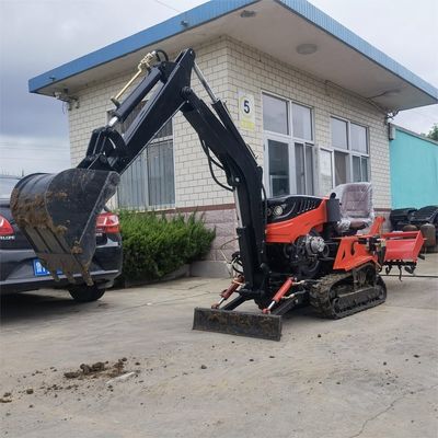 Paddy / đất khô Diesel Mini Crawler máy kéo 35HP 25HP với dao Dozer