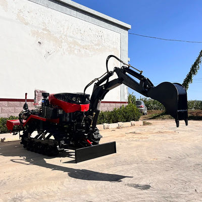 Paddy / đất khô Diesel Mini Crawler máy kéo 35HP 25HP với dao Dozer