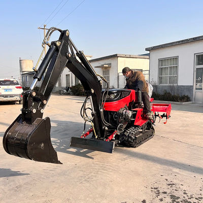 Paddy / đất khô Diesel Mini Crawler máy kéo 35HP 25HP với dao Dozer