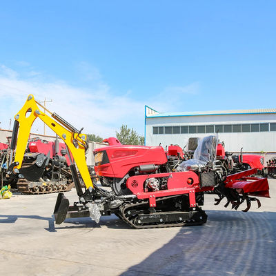 Những người mới đến đáng tin cậy & rẻ Mini Crawler máy kéo với Rototiller Dozer Mower Backfill máy kéo Crawler