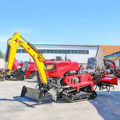 Những người mới đến đáng tin cậy & rẻ Mini Crawler máy kéo với Rototiller Dozer Mower Backfill máy kéo Crawler