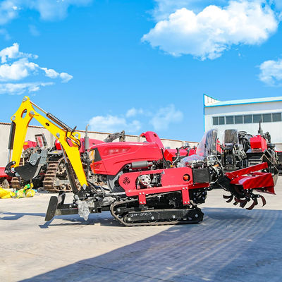 Những người mới đến đáng tin cậy & rẻ Mini Crawler máy kéo với Rototiller Dozer Mower Backfill máy kéo Crawler