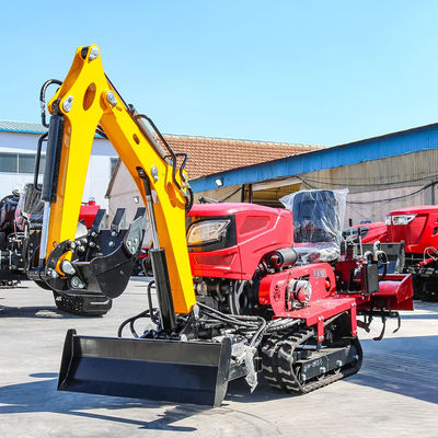 Những người mới đến đáng tin cậy & rẻ Mini Crawler máy kéo với Rototiller Dozer Mower Backfill máy kéo Crawler