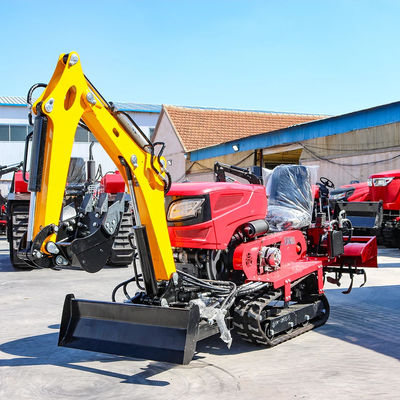 Những người mới đến đáng tin cậy & rẻ Mini Crawler máy kéo với Rototiller Dozer Mower Backfill máy kéo Crawler