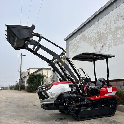 Garden Crawler Track Tractors 50HP 60HP Máy kéo nông trại nhỏ Crawler với máy tải