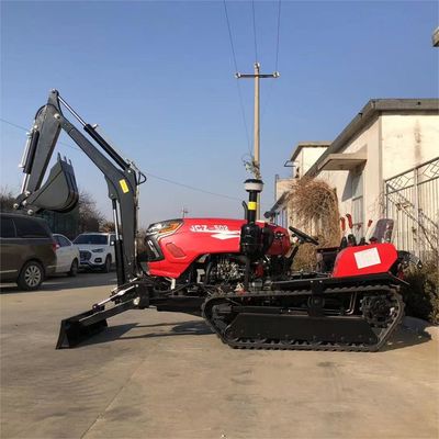 Rotary 50HP Dry Land Crawler Tractor Cultivators với Excavator
