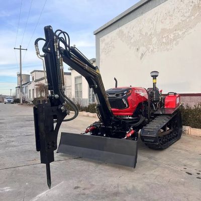 Thiết bị nông nghiệp tự vận chuyển Rotary Tiller Crawler Tractor với máy đào