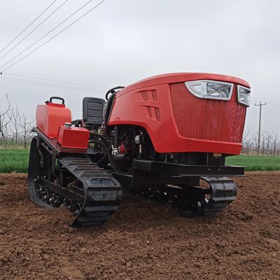 HYCT-80Hp Micro Cultivator Bulldozer Tự động đầy đủ Multifunctional Crawler Tractor