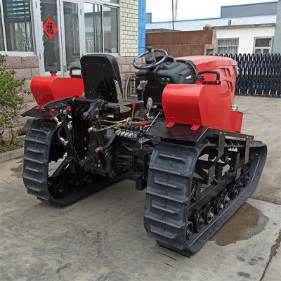 HYCT-80Hp Micro Cultivator Bulldozer Tự động đầy đủ Multifunctional Crawler Tractor