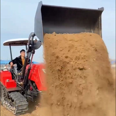 Máy nặng Nông nghiệp 80hp Crawler máy kéo nhỏ gọn với máy tải