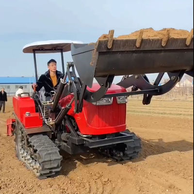 Máy nặng Nông nghiệp 80hp Crawler máy kéo nhỏ gọn với máy tải