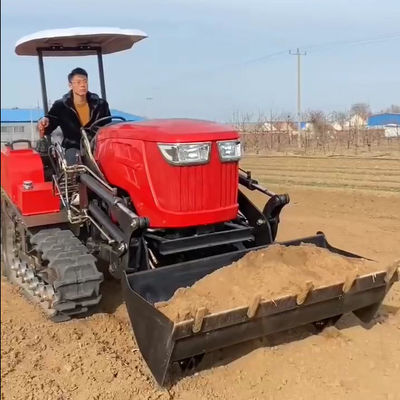 Máy nặng Nông nghiệp 80hp Crawler máy kéo nhỏ gọn với máy tải