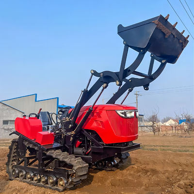 Máy nặng Nông nghiệp 80hp Crawler máy kéo nhỏ gọn với máy tải