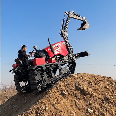 Động cơ 80 HP Máy kéo bò nông nghiệp nhỏ với máy đào