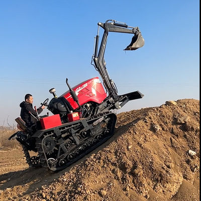 Động cơ 80 HP Máy kéo bò nông nghiệp nhỏ với máy đào