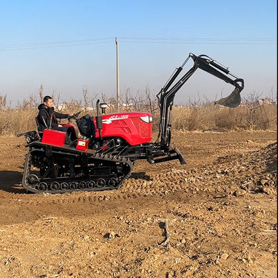 Động cơ 80 HP Máy kéo bò nông nghiệp nhỏ với máy đào