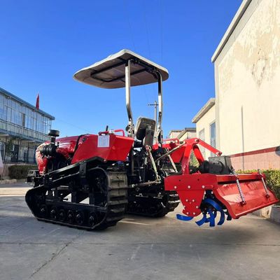 Orchard Mini Tractor, Vineyard Crawler Tractor 50HP Với Máy cày quay