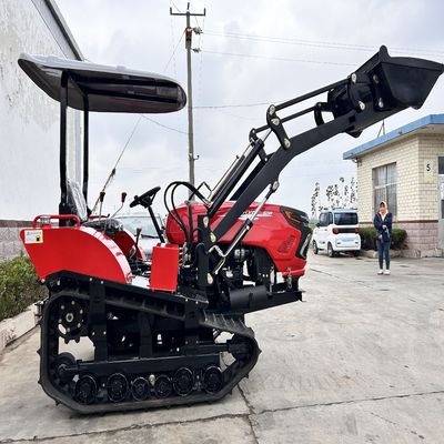 Orchard Mini Tractor, Vineyard Crawler Tractor 50HP Với Máy cày quay