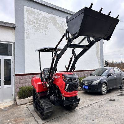 Mini 50HP Paddy Field Crawler Tractor với hộp số động cơ được chứng nhận CE