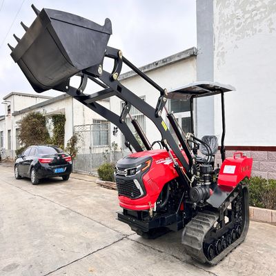 Mini 50HP Paddy Field Crawler Tractor với hộp số động cơ được chứng nhận CE