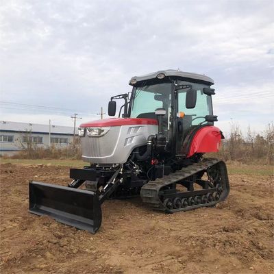 Máy kéo xe buồng lái đóng 120HP Thiết bị nông nghiệp Máy kéo mini Crawler với động cơ diesel
