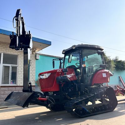 Máy kéo xe buồng lái đóng 120HP Thiết bị nông nghiệp Máy kéo mini Crawler với động cơ diesel
