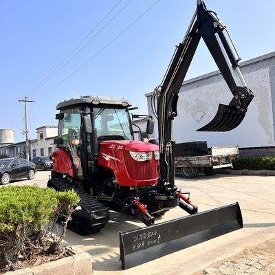 Máy kéo xe buồng lái đóng 120HP Thiết bị nông nghiệp Máy kéo mini Crawler với động cơ diesel