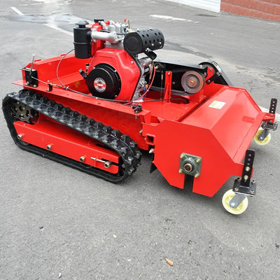 Máy cắt cỏ vườn Flail máy cắt cỏ vườn hoa quả Crawler RC máy cắt cỏ máy kéo