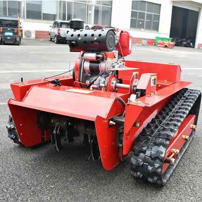 Máy cắt cỏ vườn Flail máy cắt cỏ vườn hoa quả Crawler RC máy cắt cỏ máy kéo