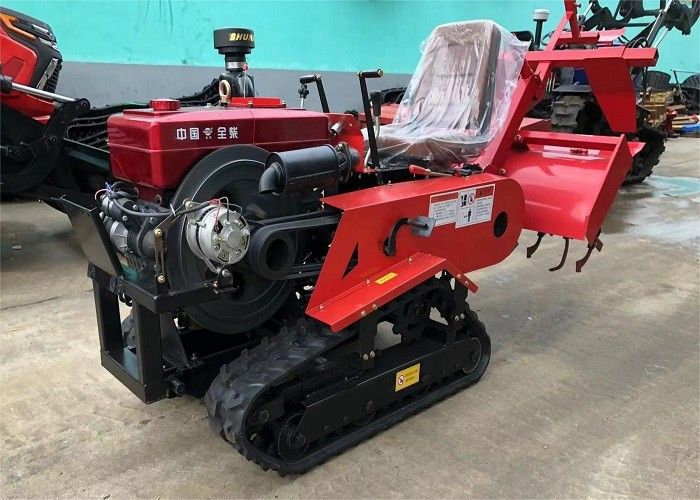 25hp Mini Paddy Crawler Thiết bị xây dựng Điện lực Tiller Đi bộ máy kéo với động cơ diesel