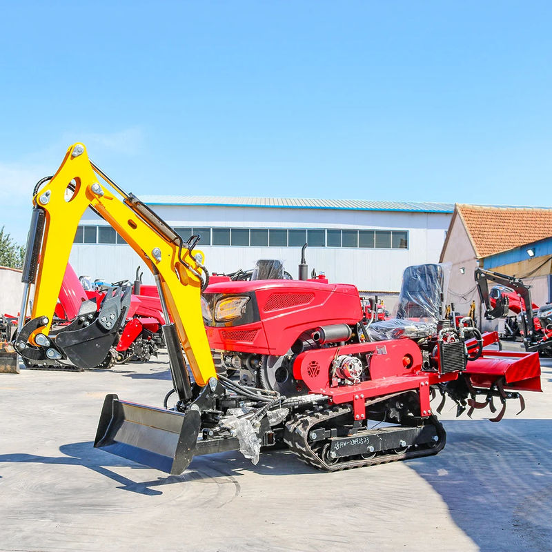 Những người mới đến đáng tin cậy & rẻ Mini Crawler máy kéo với Rototiller Dozer Mower Backfill máy kéo Crawler