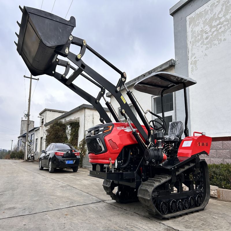 Orchard Mini Tractor, Vineyard Crawler Tractor 50HP Với Máy cày quay