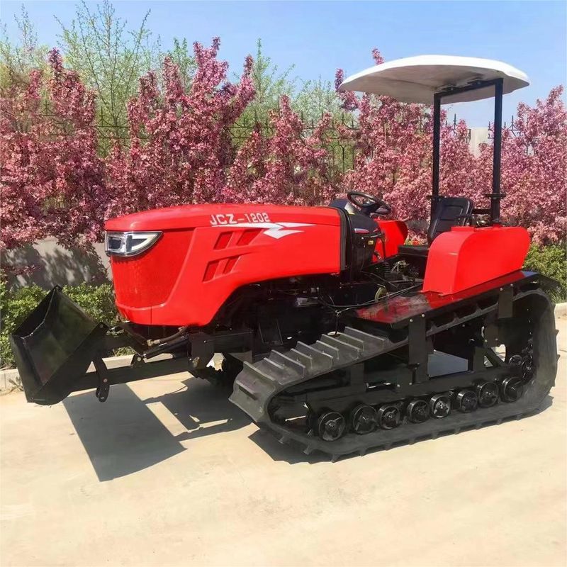 Động cơ diesel 120 mã lực Máy kéo vườn nhỏ 4 bánh xe với máy xay xoắn